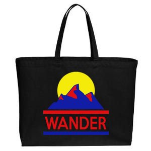 Wander The World Cotton Canvas Jumbo Tote