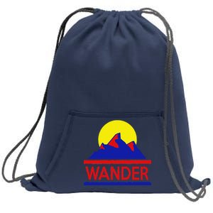 Wander The World Sweatshirt Cinch Pack Bag