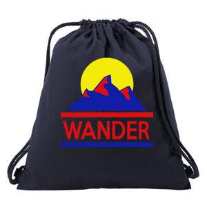 Wander The World Drawstring Bag