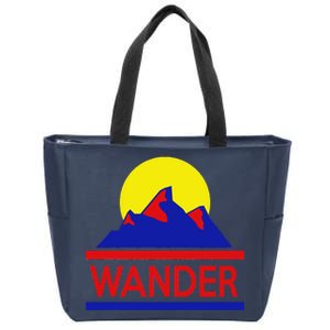 Wander The World Zip Tote Bag