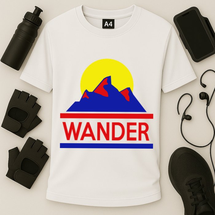 Wander The World Cooling Performance Crew T-Shirt