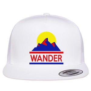 Wander The World Flat Bill Trucker Hat