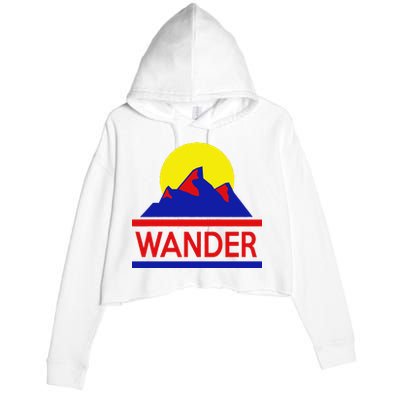 Wander The World Crop Fleece Hoodie