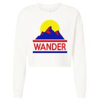 Wander The World Cropped Pullover Crew