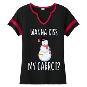 Wanna Kiss My Carrot? Ladies Halftime Notch Neck Tee