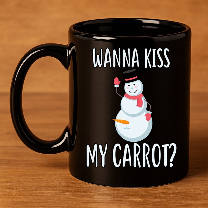 Wanna Kiss My Carrot? 11oz C Handle Ceramic Mug