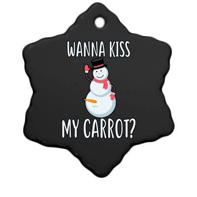 Wanna Kiss My Carrot? Ceramic Star Ornament