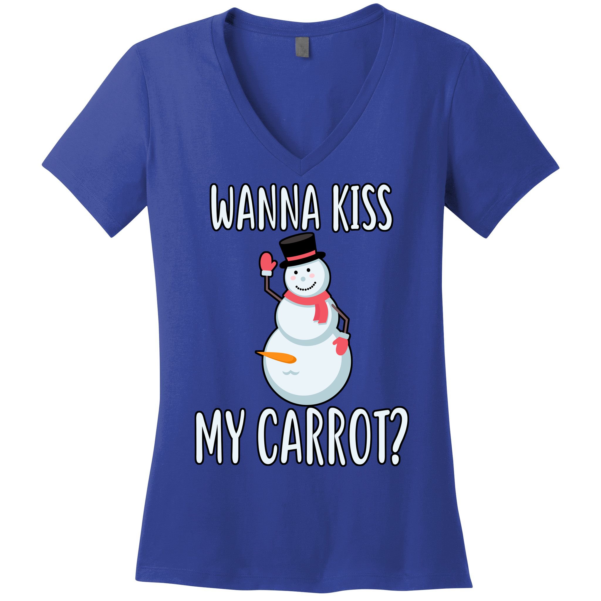 Wanna Kiss My Carrot? Women's V-Neck T-Shirt