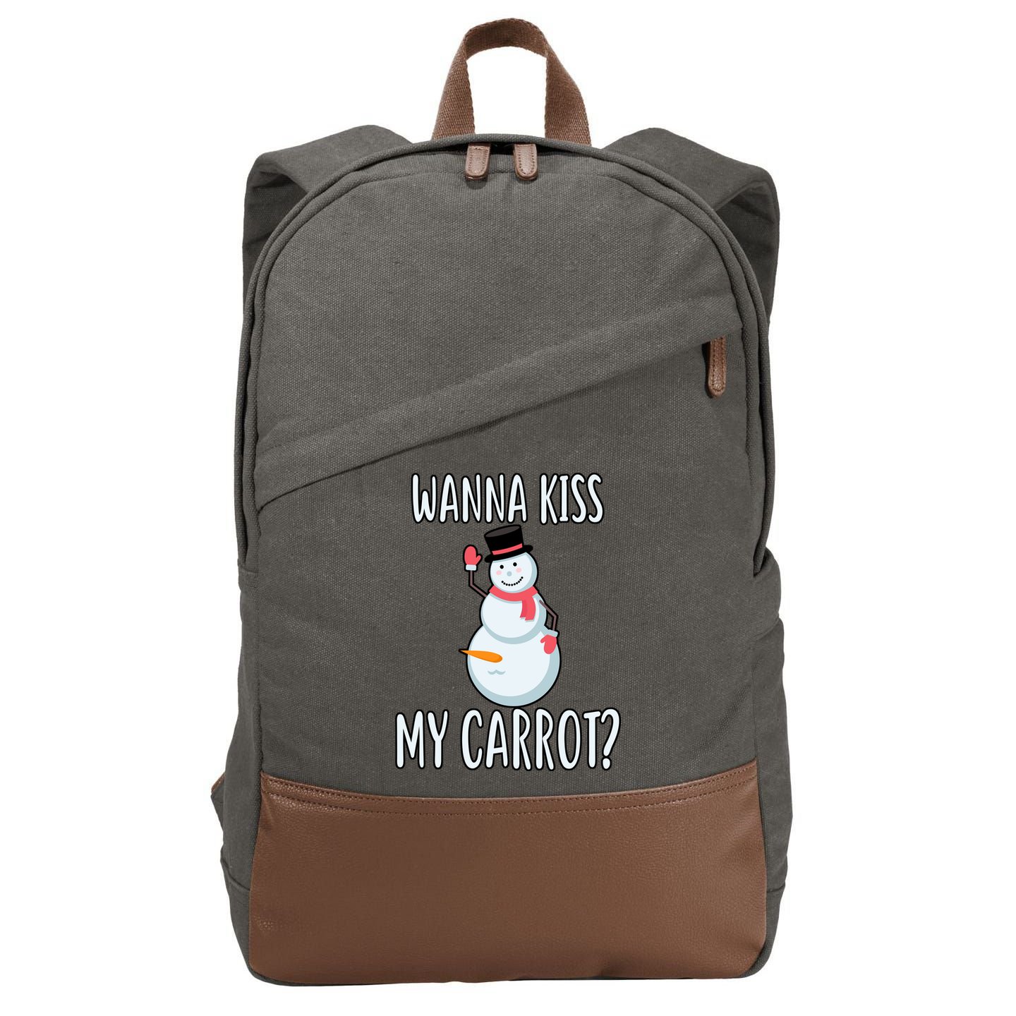 Wanna Kiss My Carrot? Cotton Canvas Backpack