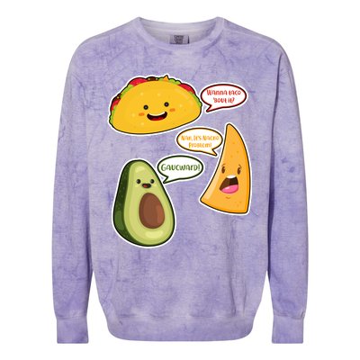 Wanna Taco Bout It Nacho Preoblem Gaucward Colorblast Crewneck Sweatshirt