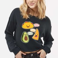 Wanna Taco Bout It Nacho Preoblem Gaucward Cropped Pullover Crew