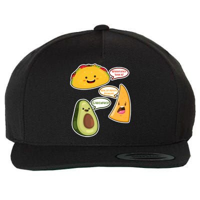 Wanna Taco Bout It Nacho Preoblem Gaucward Wool Snapback Cap