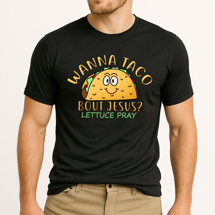 Wanna Taco Bout Jesus? Lettuce Pray Cooling Performance Crew T-Shirt
