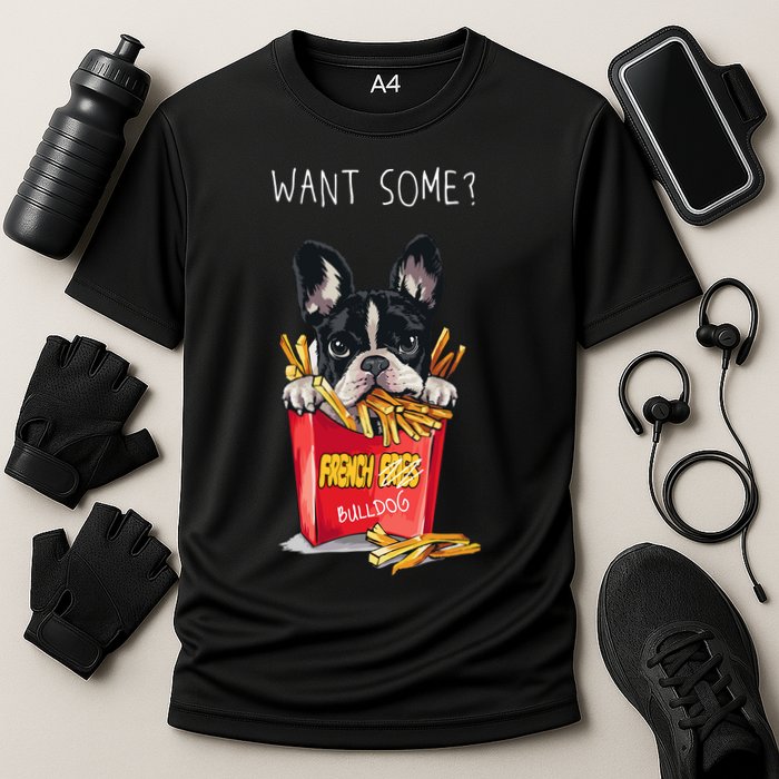 Want Some French Bulldog  Cooling Performance Crew T-Shirt