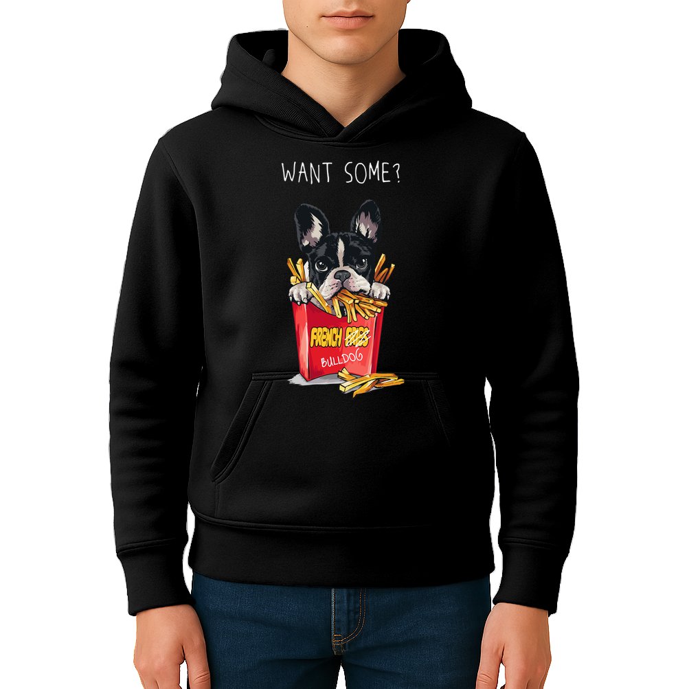 Want Some French Bulldog  Kids Hoodie