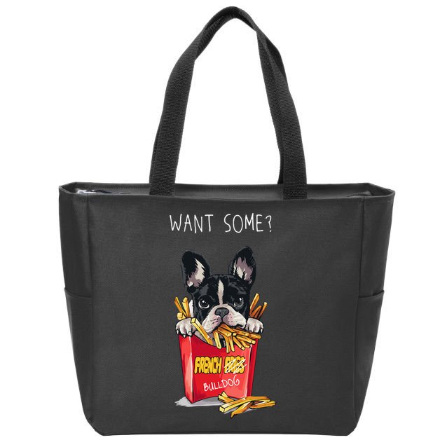 Want Some French Bulldog  Zip Tote Bag
