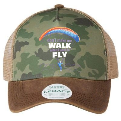 Want To Fly Paragliding Legacy Tie Dye Trucker Hat