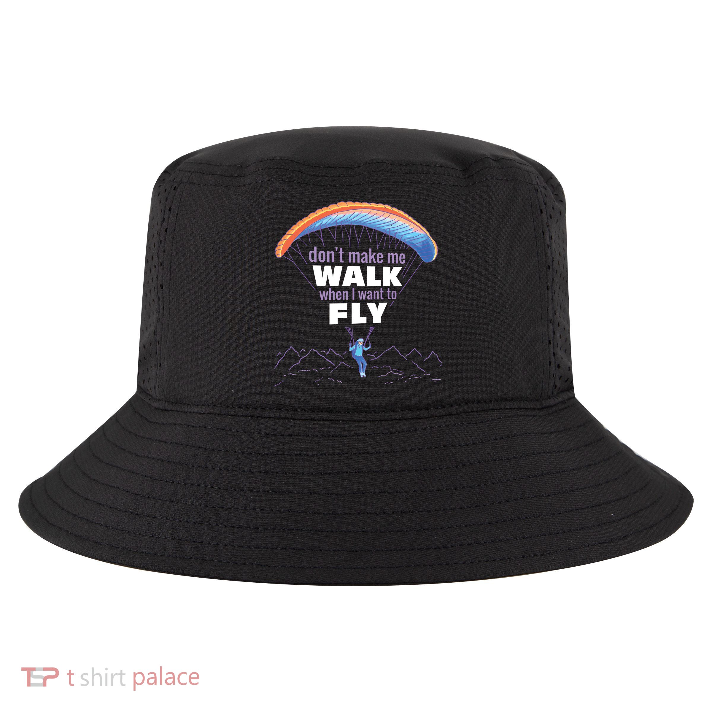 Want To Fly Paragliding Cool Comfort Performance Bucket Hat