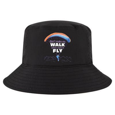 Want To Fly Paragliding Cool Comfort Performance Bucket Hat