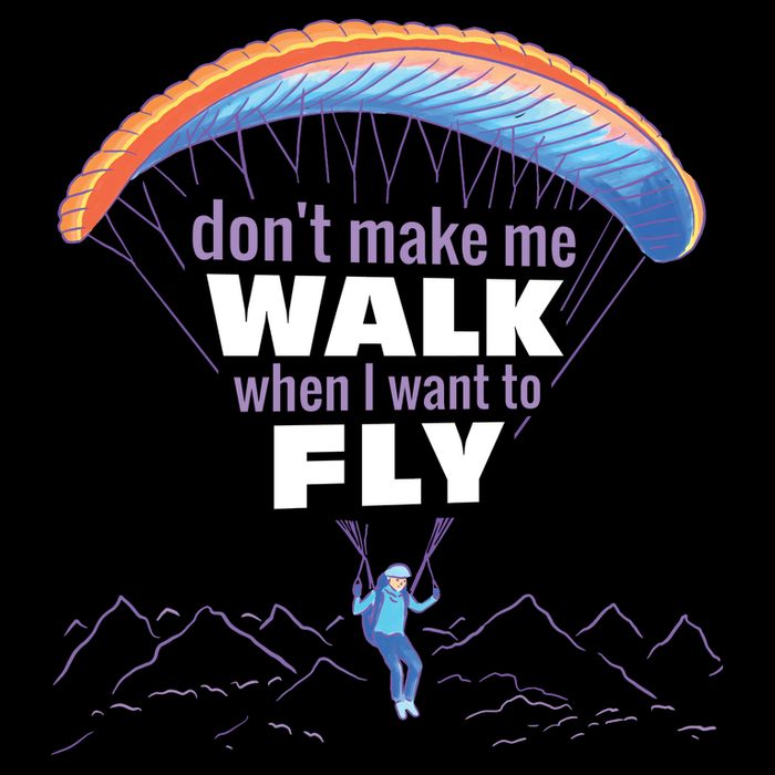 Want To Fly Paragliding Sweatshirt