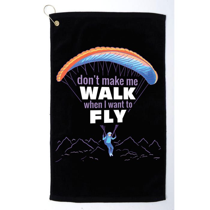 Want To Fly Paragliding Golf Towel