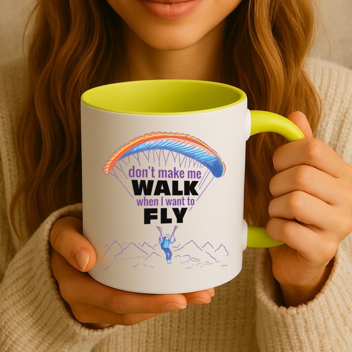 Want To Fly Paragliding Mug
