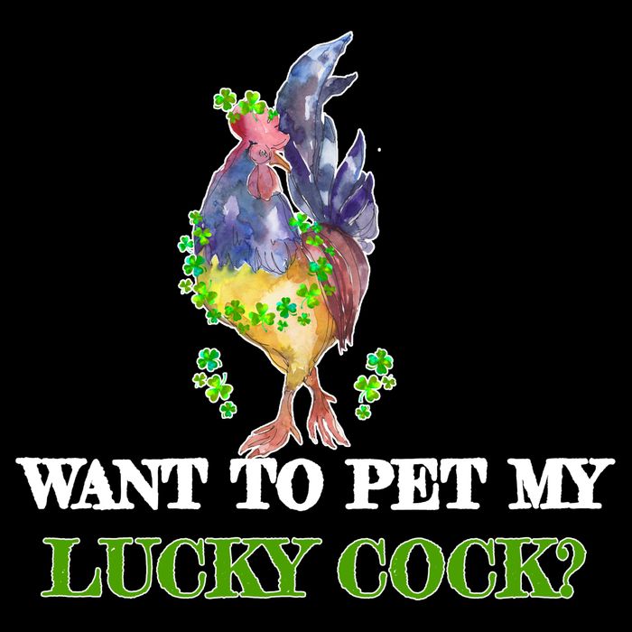 Want To Pet My Lucky Cock St Patrick's Day Sustainable Bucket Hat