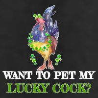 Want To Pet My Lucky Cock St Patrick's Day Adult Drive Performance Visor