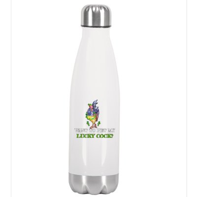 Want To Pet My Lucky Cock St Patrick's Day Stainless Steel Insulated Water Bottle