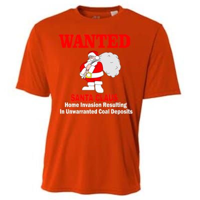 Wanted Santa Claus Home Invasion Cooling Performance Crew T-Shirt