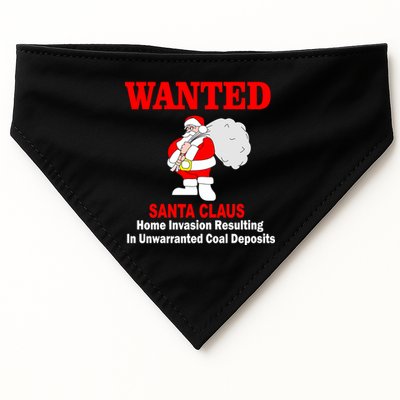 Wanted Santa Claus Home Invasion USA-Made Doggie Bandana