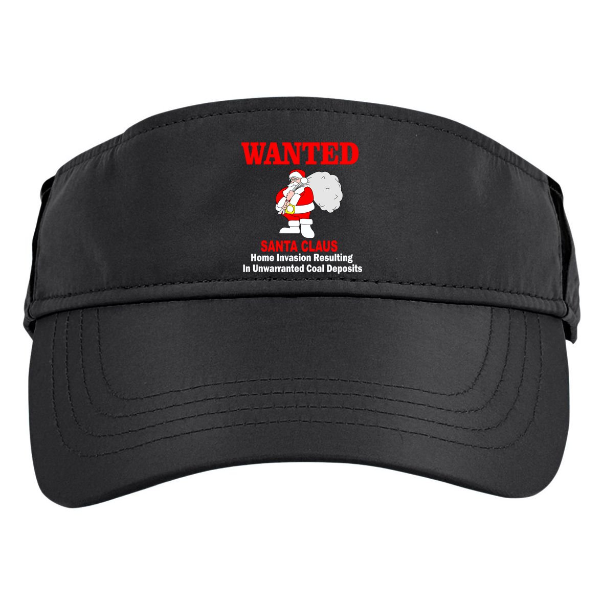 Wanted Santa Claus Home Invasion Adult Drive Performance Visor