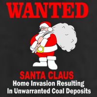 Wanted Santa Claus Home Invasion Adult Drive Performance Visor