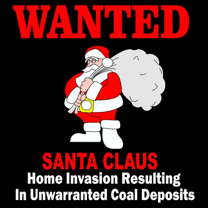 Wanted Santa Claus Home Invasion Poster