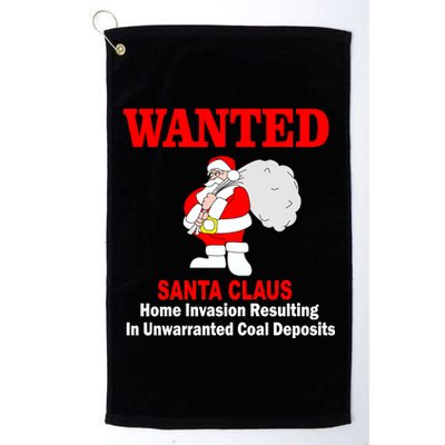 Wanted Santa Claus Home Invasion Platinum Collection Golf Towel