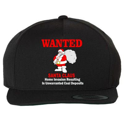 Wanted Santa Claus Home Invasion Wool Snapback Cap