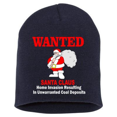 Wanted Santa Claus Home Invasion Short Acrylic Beanie