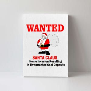 Wanted Santa Claus Home Invasion Canvas