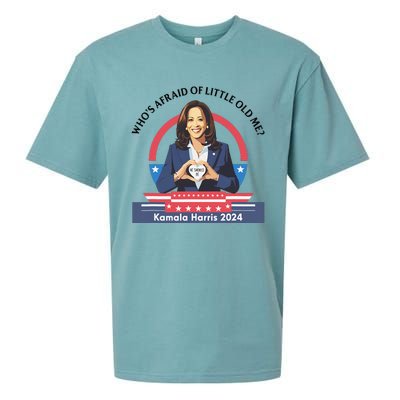 WhoS Afraid Of Little Funny Old Me Kamala Harris 2024 Sueded Cloud Jersey T-Shirt