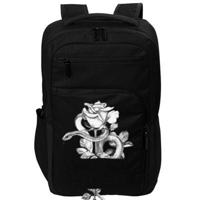 WhoS Afraid Of Little Old Me Snake Cool Confident Impact Tech Backpack