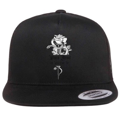 WhoS Afraid Of Little Old Me Snake Cool Confident Flat Bill Trucker Hat
