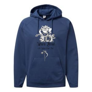 WhoS Afraid Of Little Old Me Snake Cool Confident Performance Fleece Hoodie