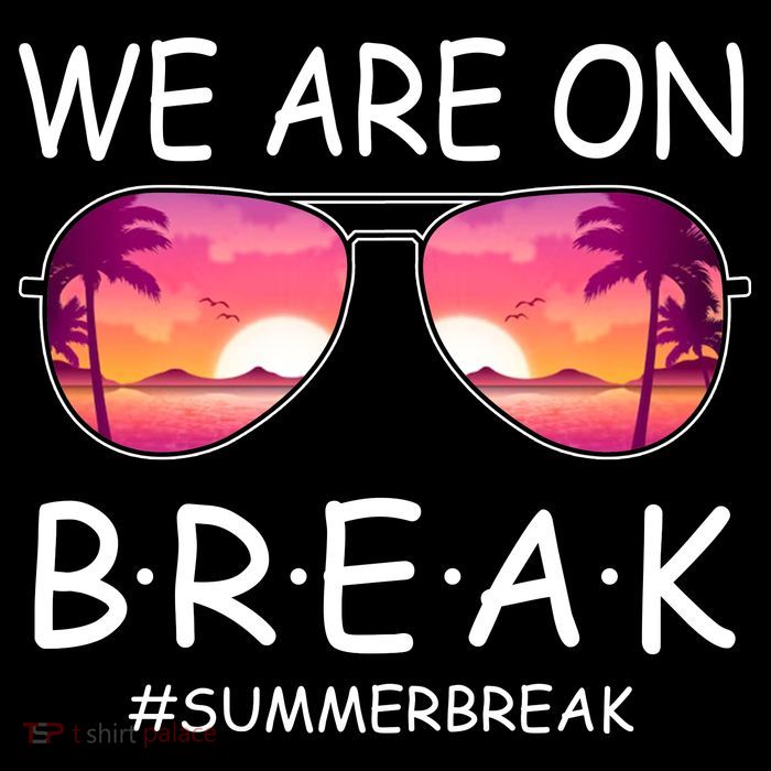 We Are On Break Summer Break Tropical Stripe Pom Pom Beanie