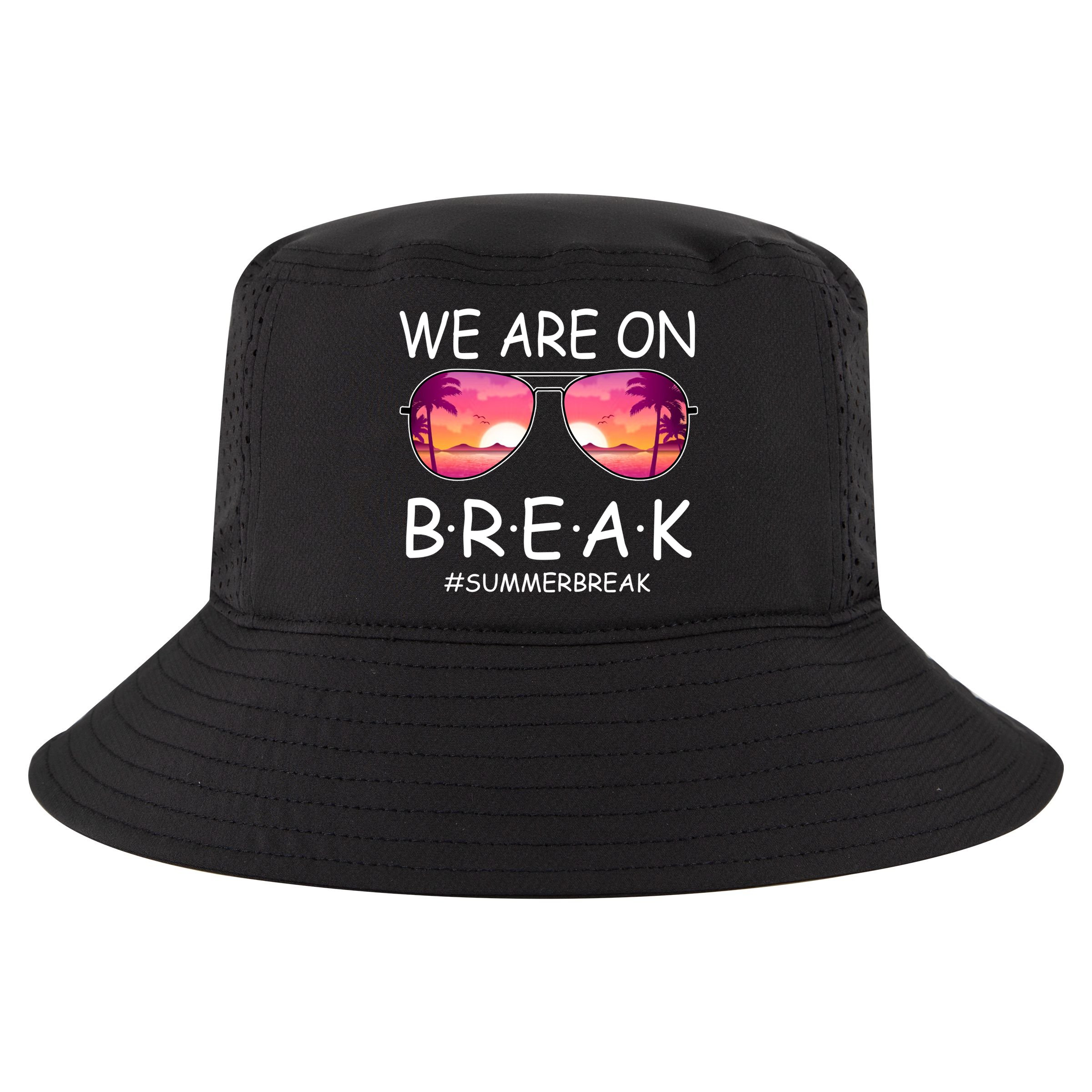 We Are On Break Summer Break Tropical Cool Comfort Performance Bucket Hat