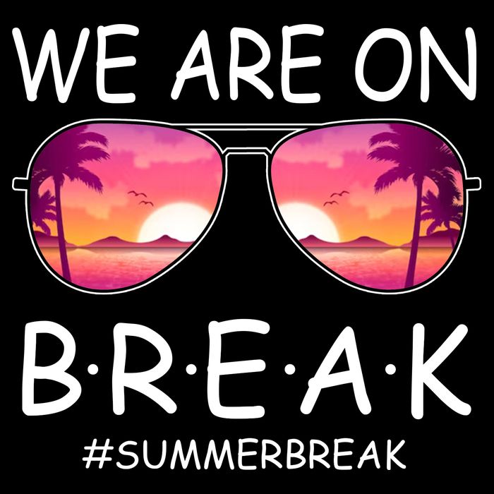We Are On Break Summer Break Tropical 16 in Basic Backpack