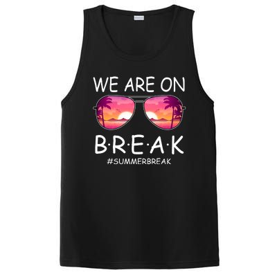 We Are On Break Summer Break Tropical PosiCharge Competitor Tank