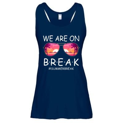 We Are On Break Summer Break Tropical Ladies Essential Flowy Tank