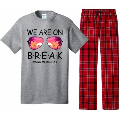 We Are On Break Summer Break Tropical Pajama Set