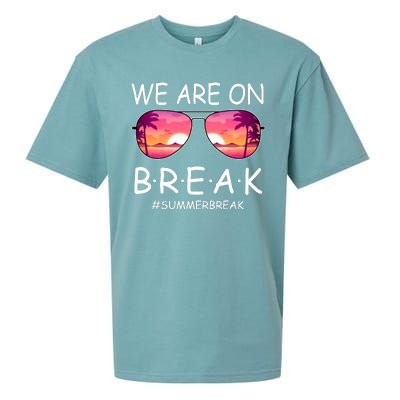 We Are On Break Summer Break Tropical Sueded Cloud Jersey T-Shirt