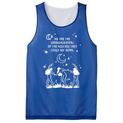 We Are Of Granddaughters Of The Witches They Couldnt Burn Gift Mesh Reversible Basketball Jersey Tank